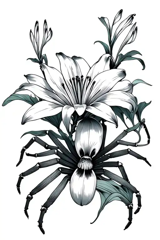 Aquarius Japanese Nature Red Spider Lily