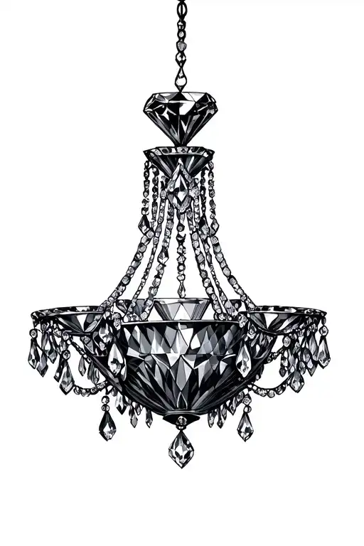 Diamonds And Chandelier Design