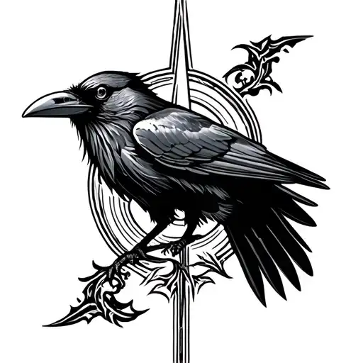Raven And Aa Symbol Combined
