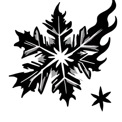 Snowflake On Fire