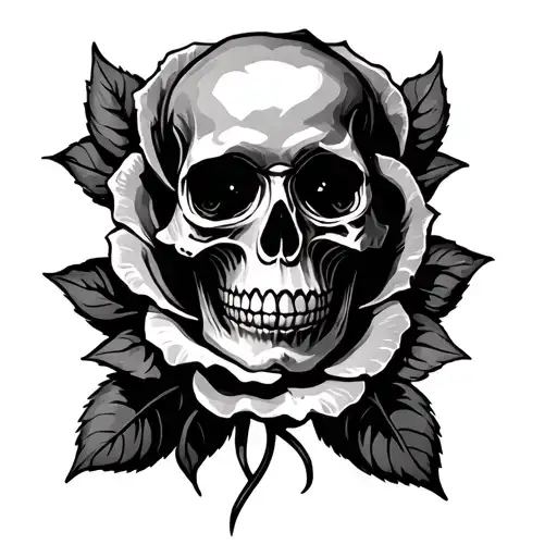 Skull Rose