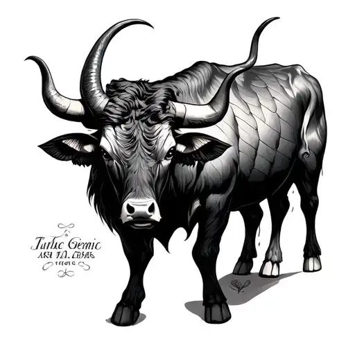 Taurus Bull With Gemini Scale