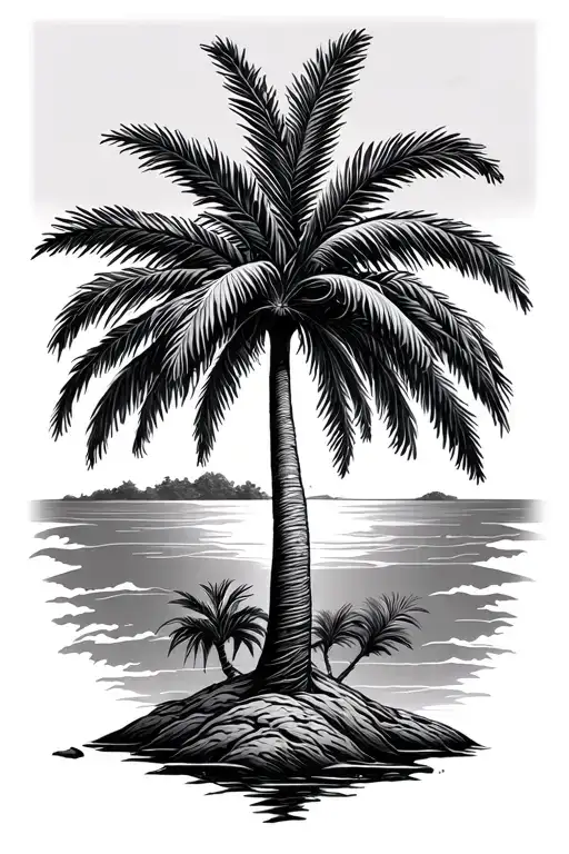 Palm Tree And 4 Seasons