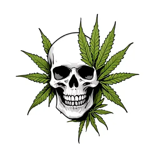Weed And Skull