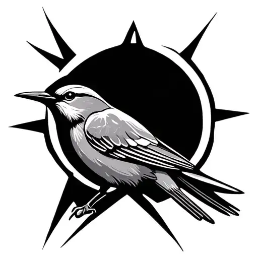 Bird And Star Simple