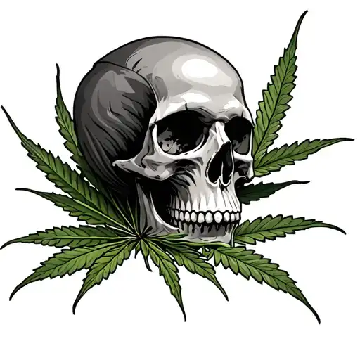 Weed And Skull