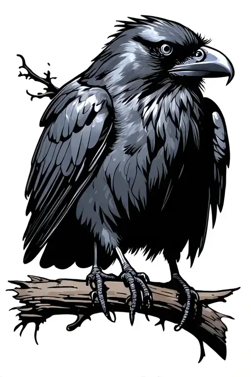 Raven Perched