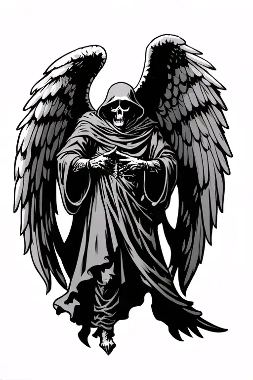 Grim Reaper With Angel Wings