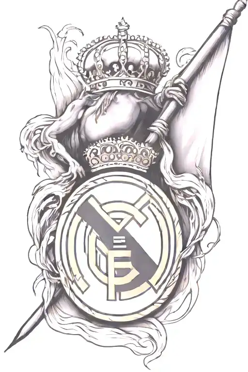 Remove Real Madrid Flag Viking With Abs Showing