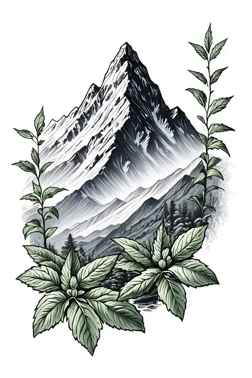 Mountain With Basil Inside