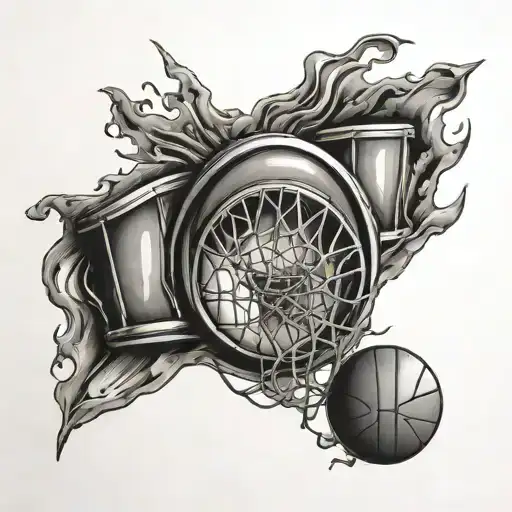 3D Basketball In Drum