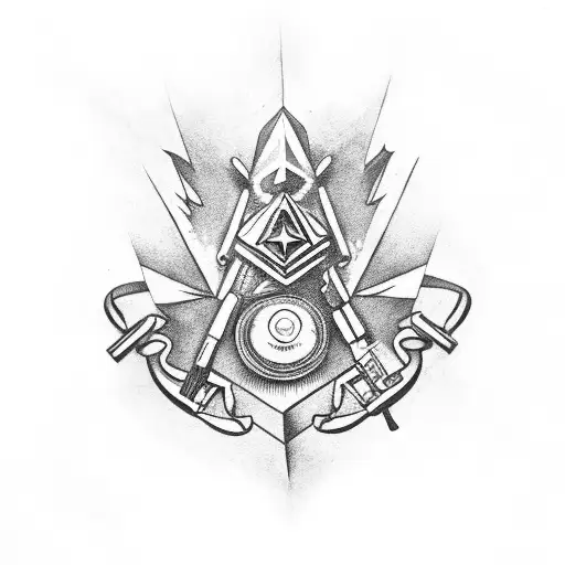 Illuminati And A Gun Ak-47