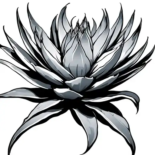 Pretty Agave Plant Intertwined