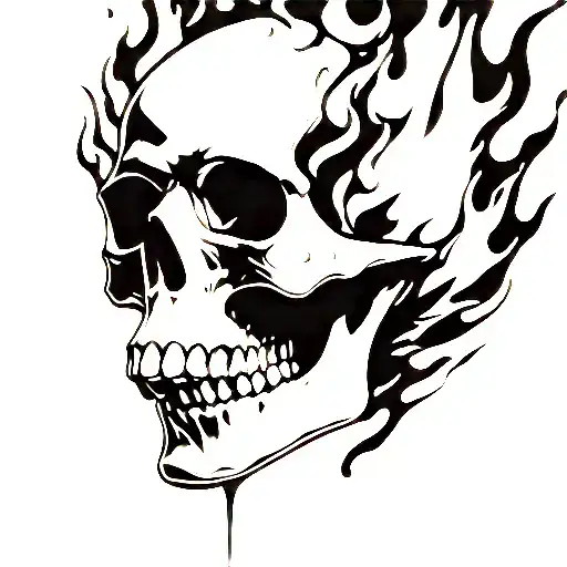 Skull And Fire