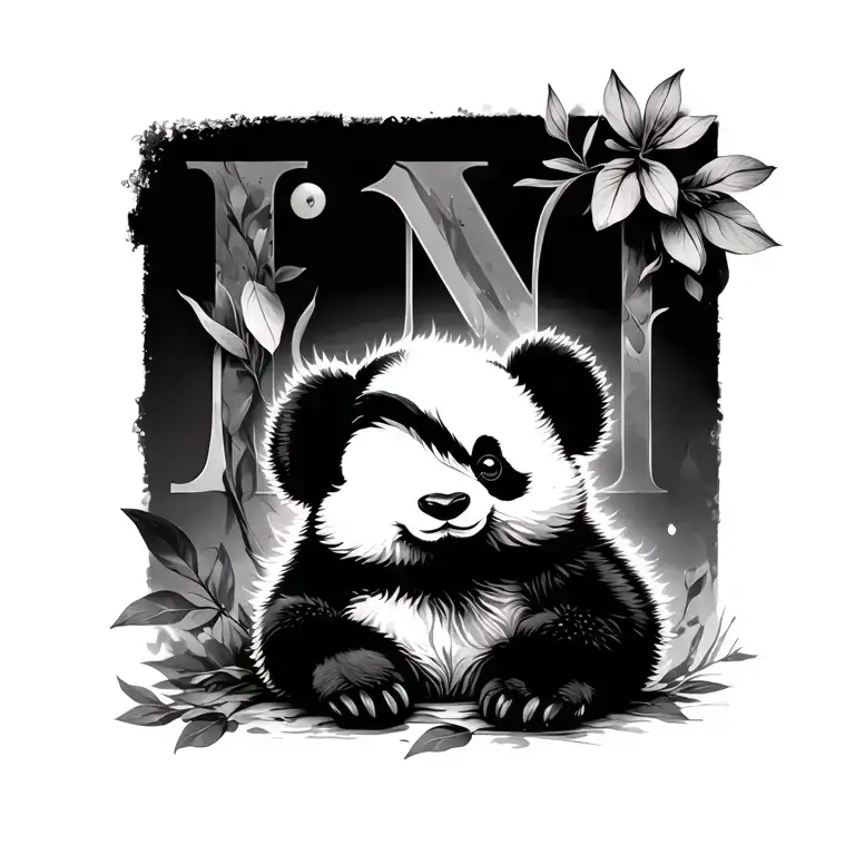 Panda Chick N Letter