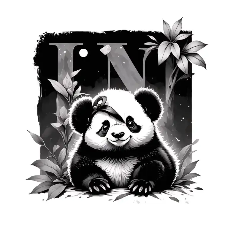 Panda Chick N Letter