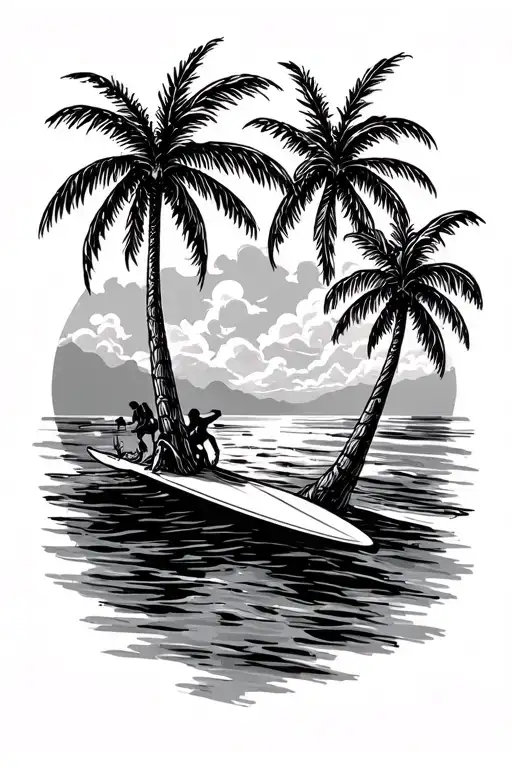 Travel Surf Palm Trees