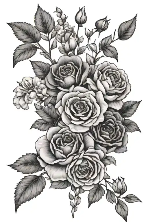 Birth Flower Bouquet For My Kids