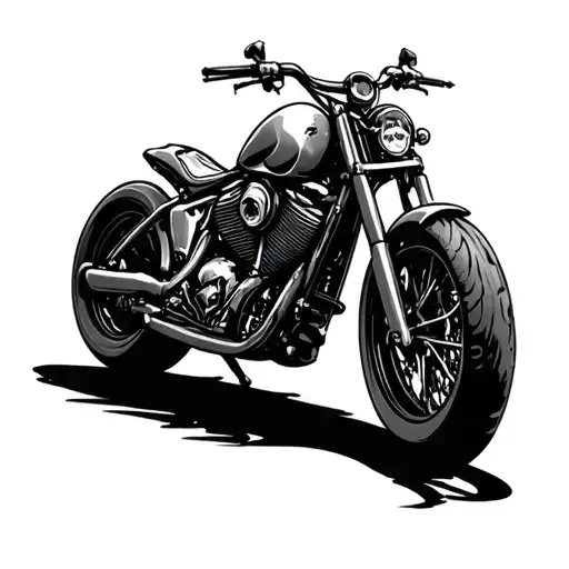 Motorbike With Skull