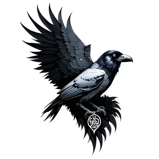 Goddess Witchcraft Triskele Raven Nature