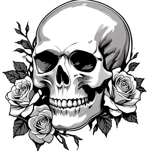Skull And Roses