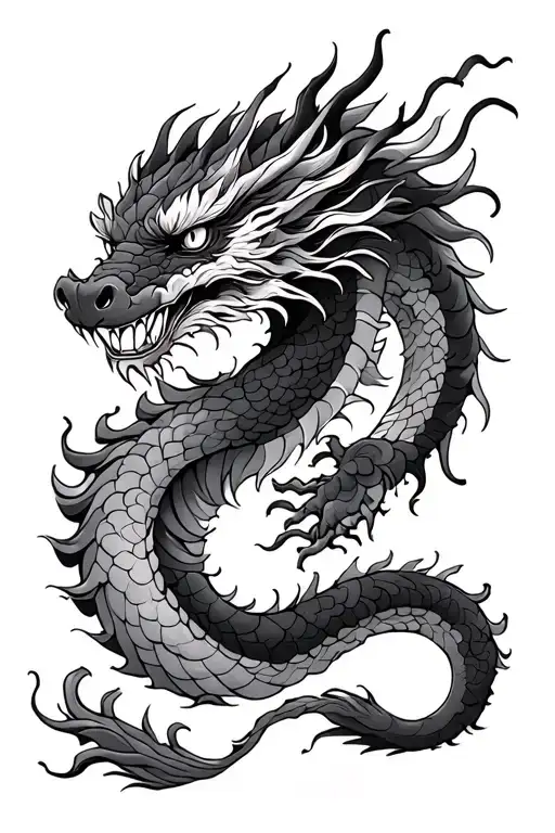 Japanese Dragon Wrapped