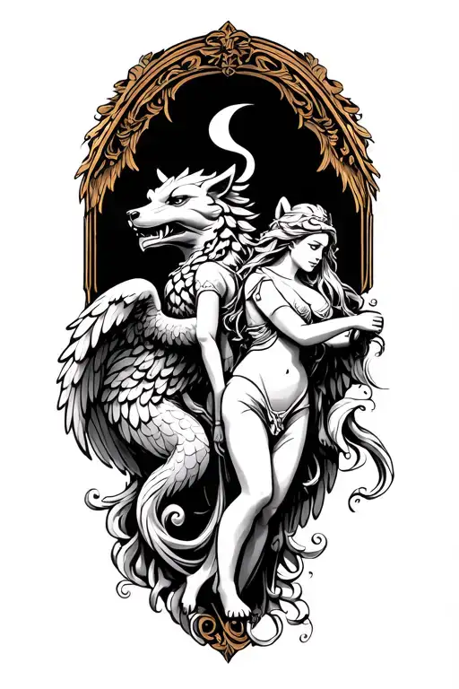 Foo Dog Male And Female Guardian Angel