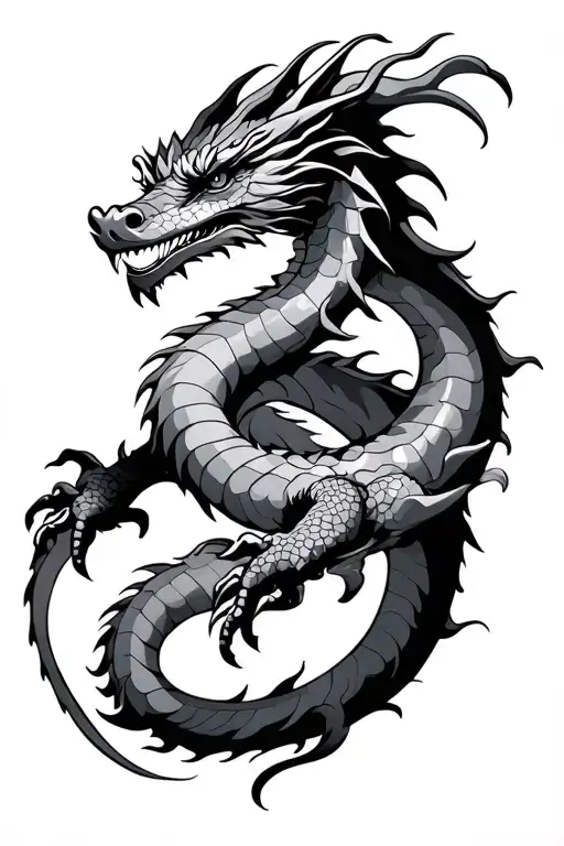 Dragon Wrapped Round