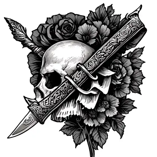 Italian And Scottish Culture Inside The Knife