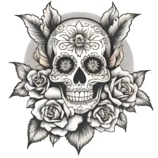 Sugar Skull Flowe Rsankh