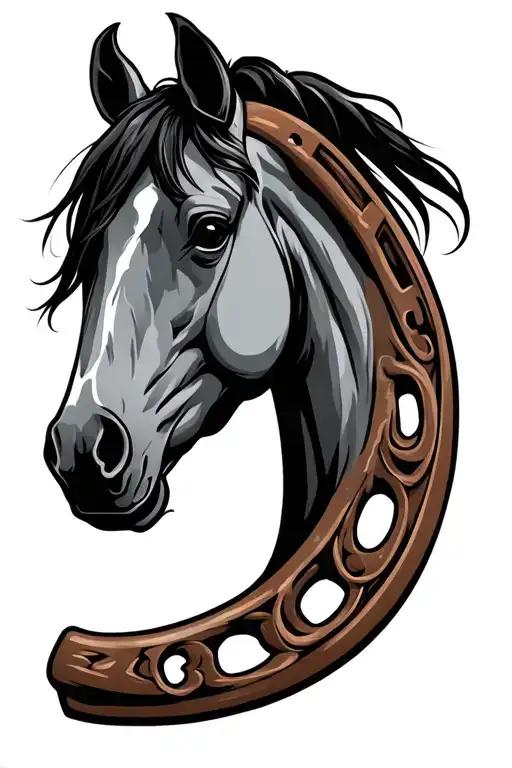 Horse Shoe With Gemeni
