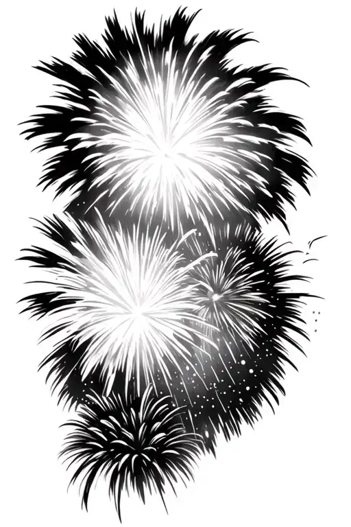 Fireworks Exploding In The Night