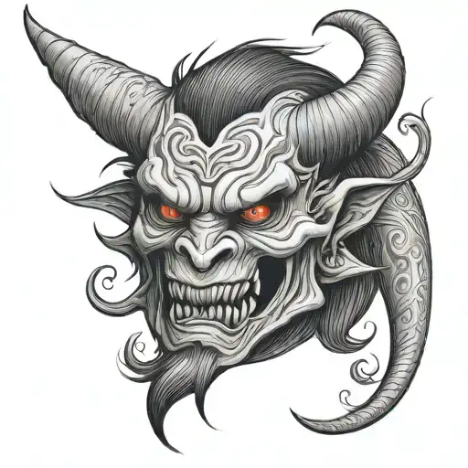 Demon With Long Tail