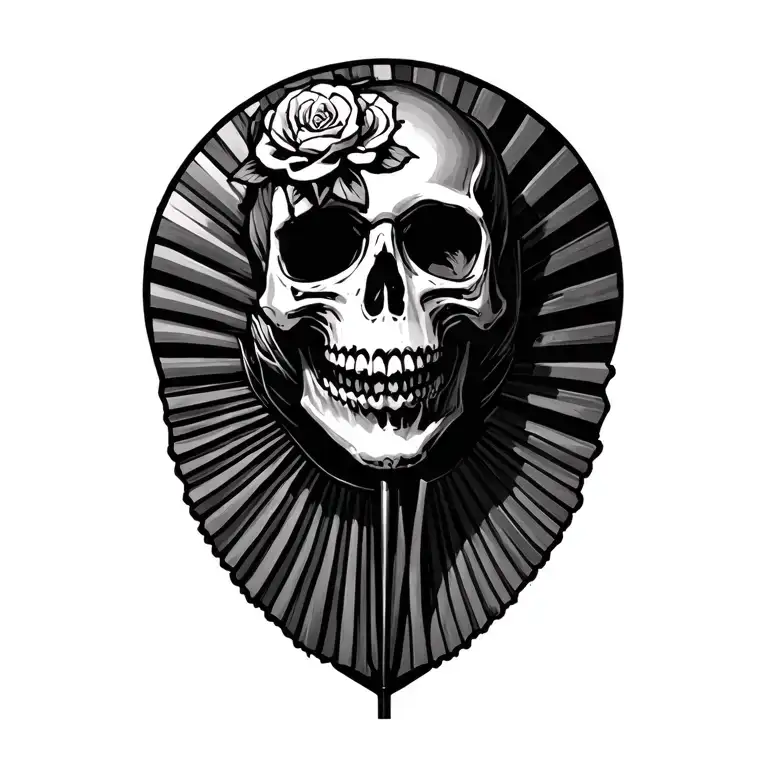 Skull On Fan