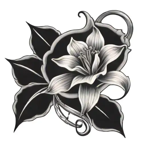 Music Note And Daffodil