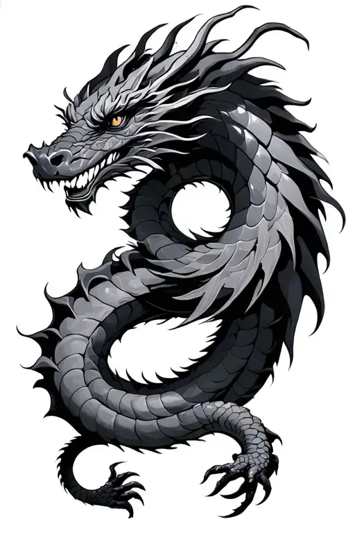 Dragon Coiled