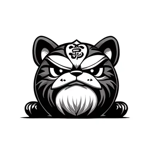 Daruma Doll Foo Fo Dog