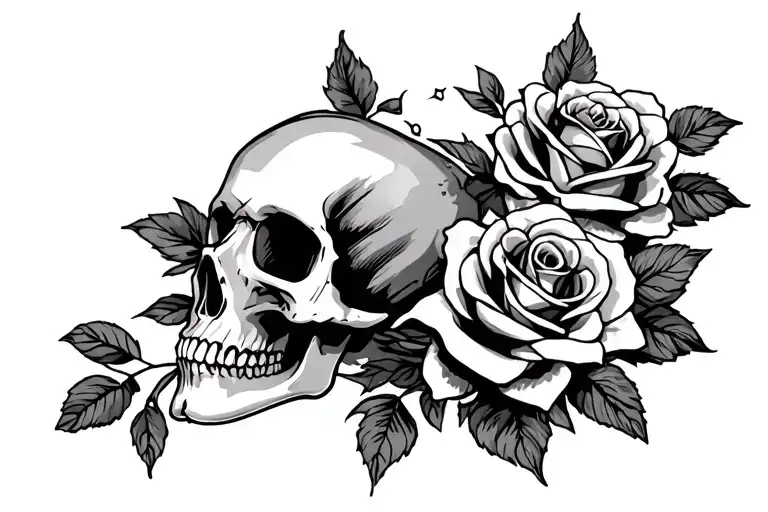 Skull And Roses