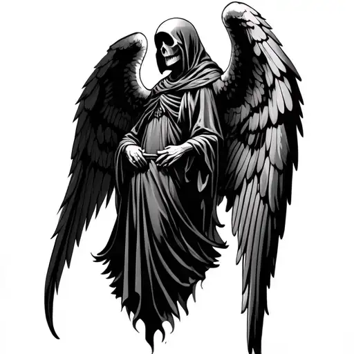Grim Reaper Fallen Angel Wings