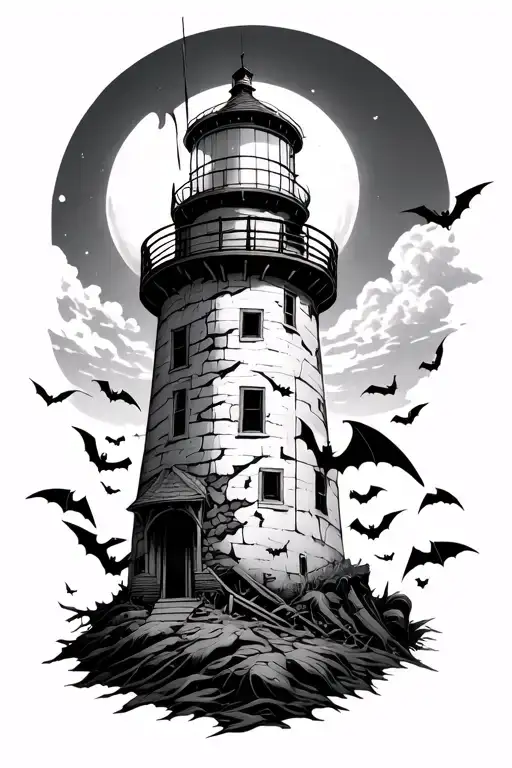 Damaged Light House Being Taken Over By Bats