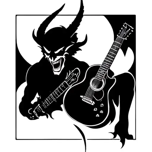 Devil And Guitar Made