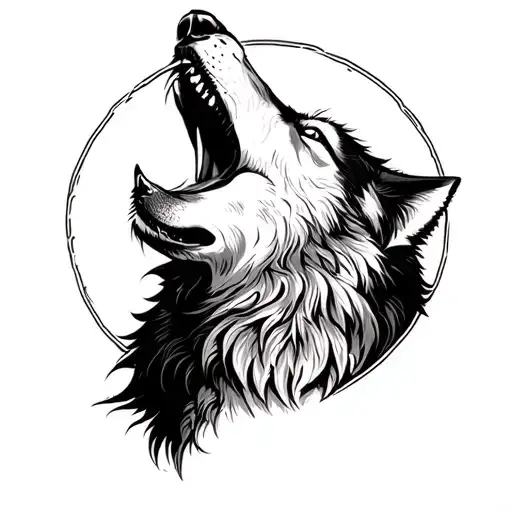 Wolf Howling At The Moon