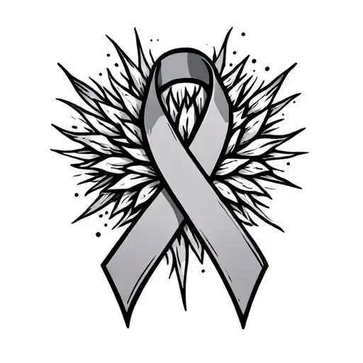 Breast Cancer Ribbon Wrapped