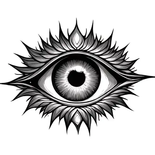 Mesmerizing Eye Symbol Integrated