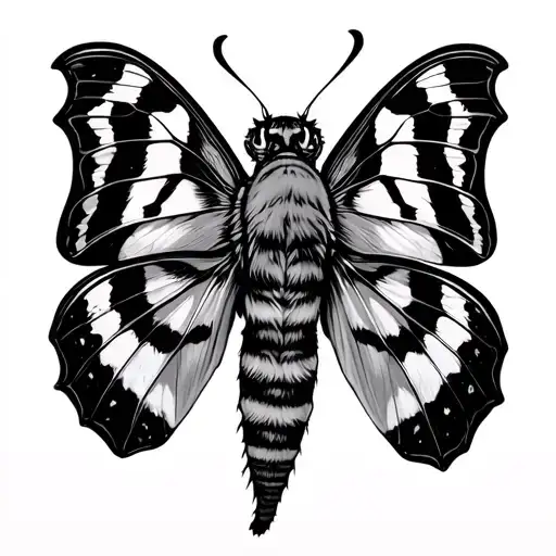 Jersey Tiger Moth Flying