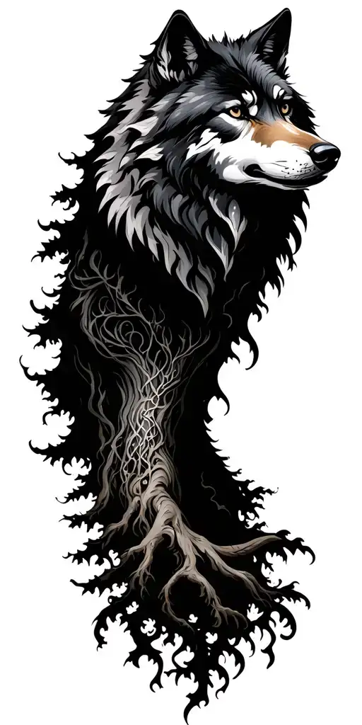 Wolf And Ygdrasil
