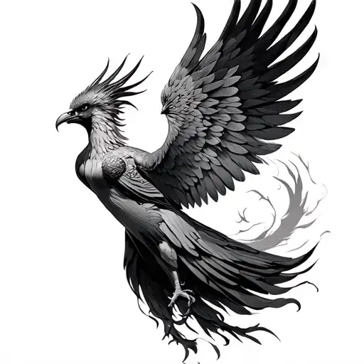 Phoenix Rising Dancing Gracefully