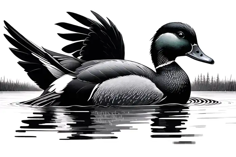 Duck Hunting Scene Inspired