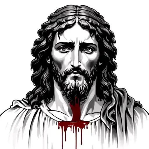 Jesus With Blood