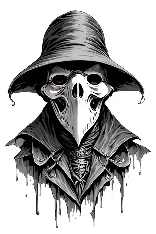 Plague Doctor Realism Blackwork